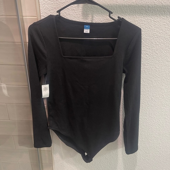 Old Navy Tops - Black square bodysuit